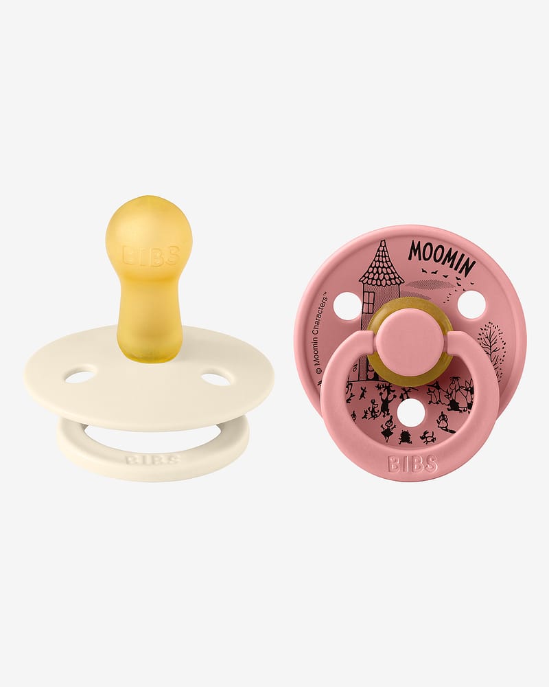 BIBS x Moomin Smokk 2pk – Rund, Naturgummi | Little My