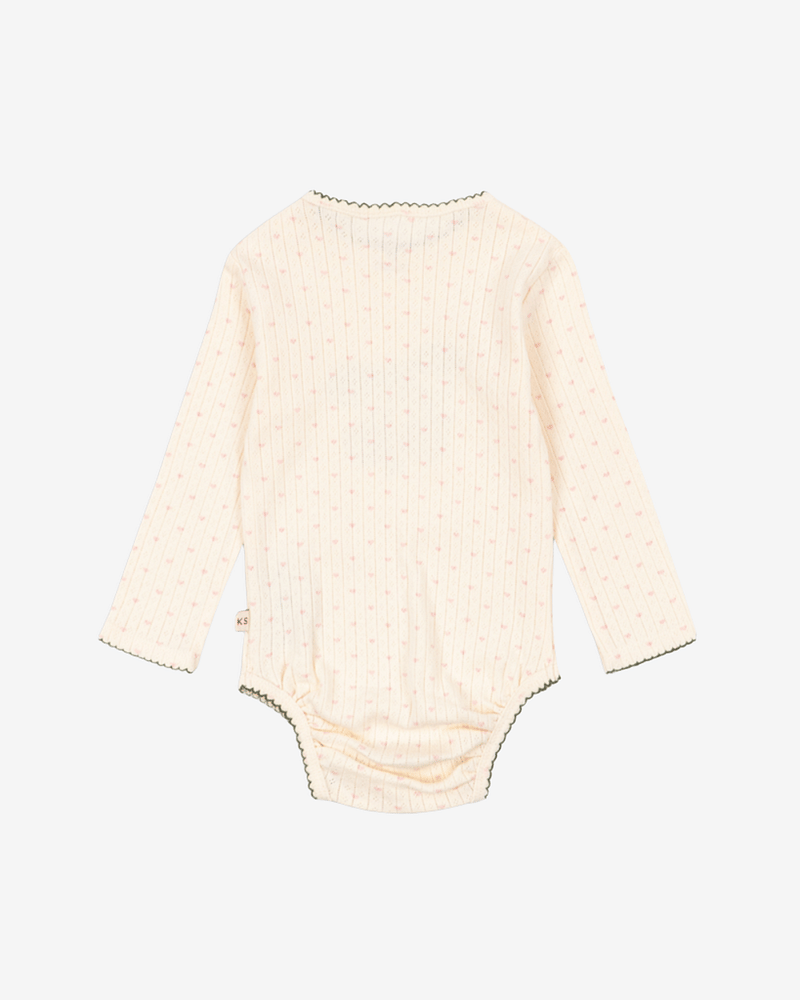 Body m/ Print - 100% Øko Bomull, Pointelle | Minnie Body GOTS