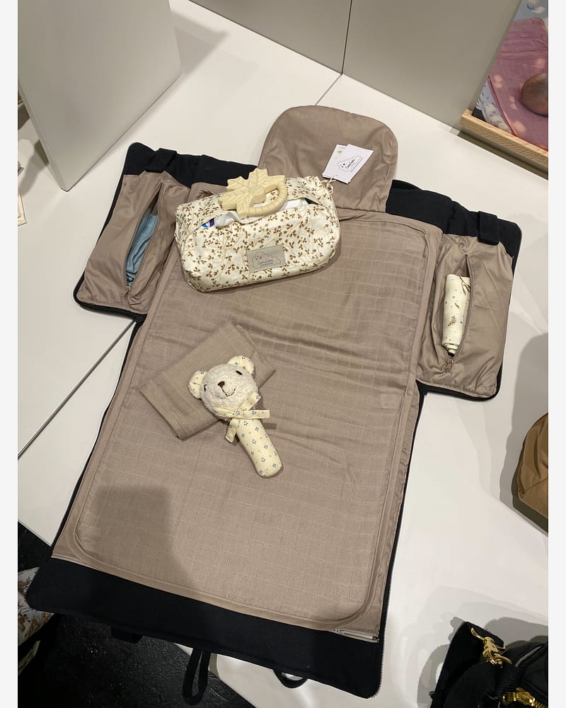 Stelleveske Utbrettbar 2i1 - Øk. Bomull | Vognkroker inkludert