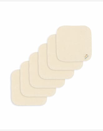 Gjenbrukbare Kluter 6pk, 25x25 cm - Øko Bomullsfrotté | Figo 6 Pack Terry Cloth GOTS