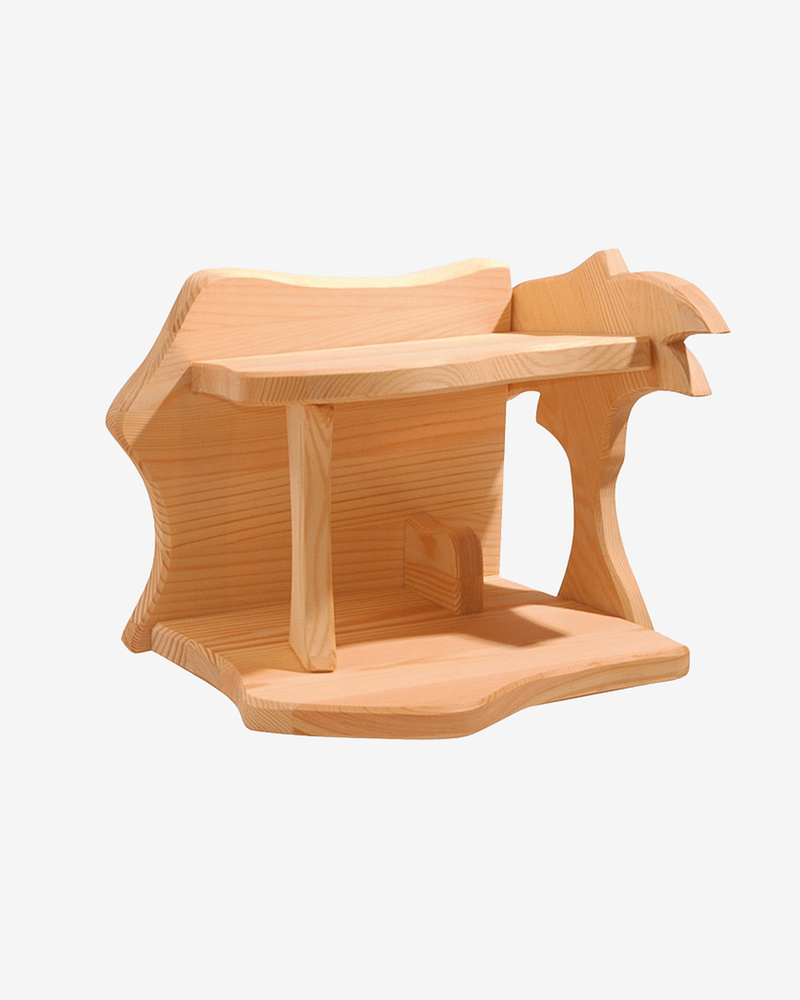 Stall til Julekrybbe - Håndlaget Treleke | Lengde: 24cm