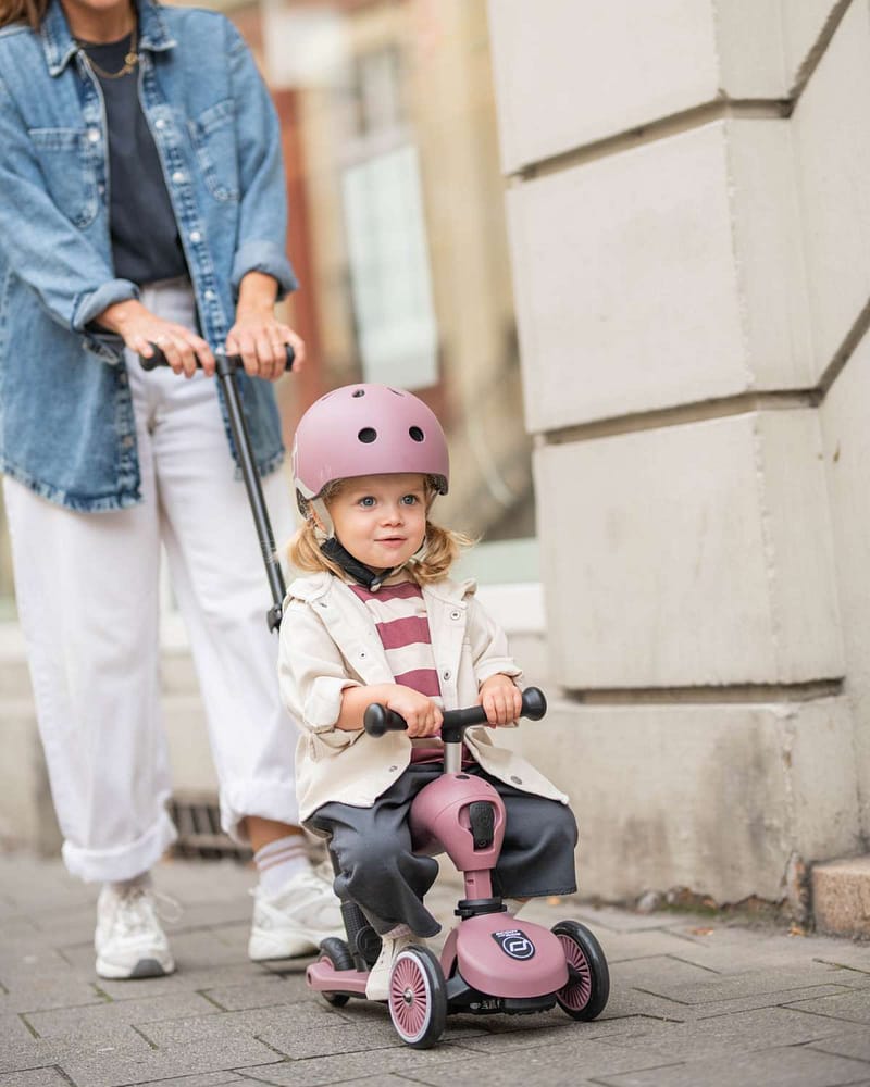 Sparkesykkel og Løpesykkel M/ Foreldrehåndtak | Scoot and Ride Highwaykick 1 Push & Go - NYHET