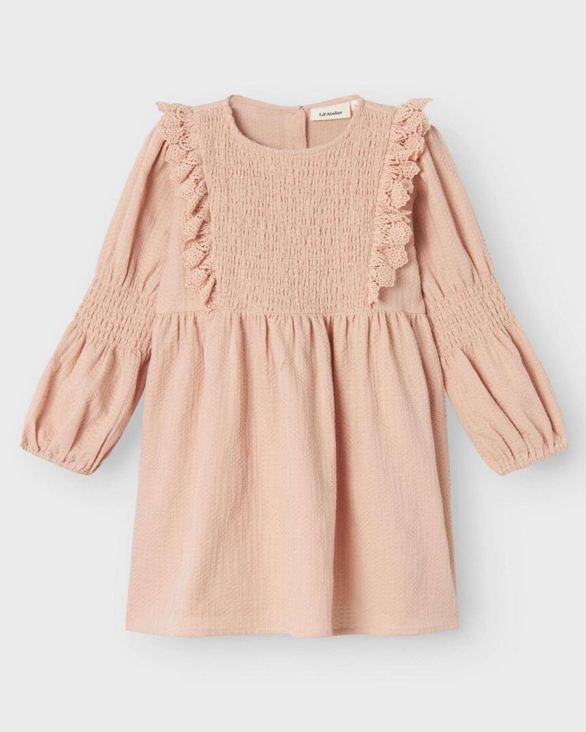 Kjole Barn m/ Blonder – Øko Bomull | Rosita LS Dress
