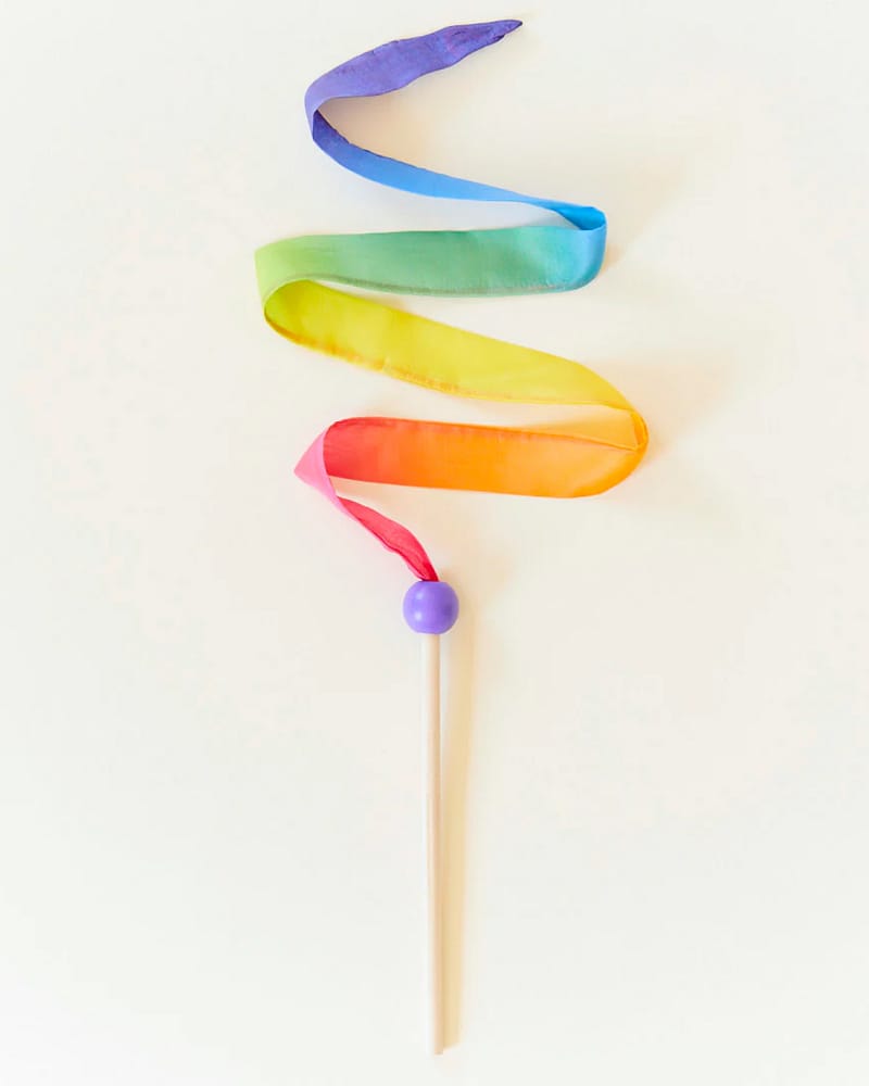 Tryllestav m/ silkebånn 90cm | Mini Streamer