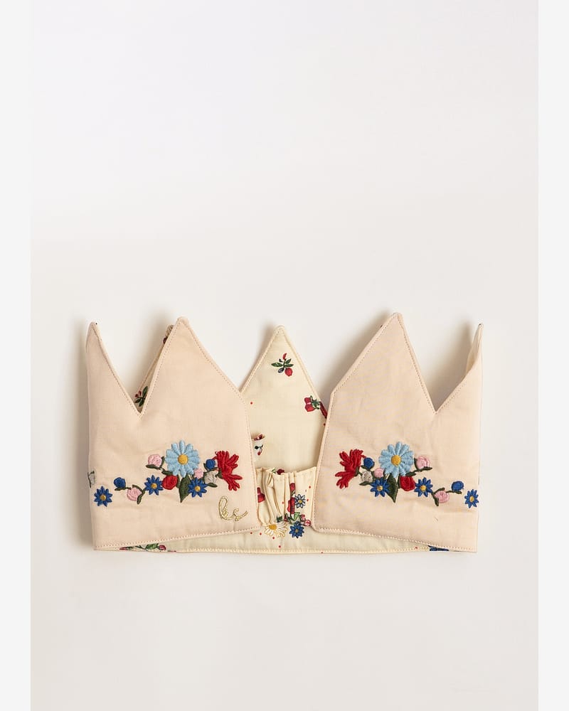 Bursdagskrone Barn 1-9år - Økologisk & Resirkulert | Fabric Birthday Crown
