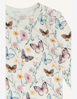 Body Baby med Print - 95% Bambusviskose, 5% Elastane | HCBuller Butterfly