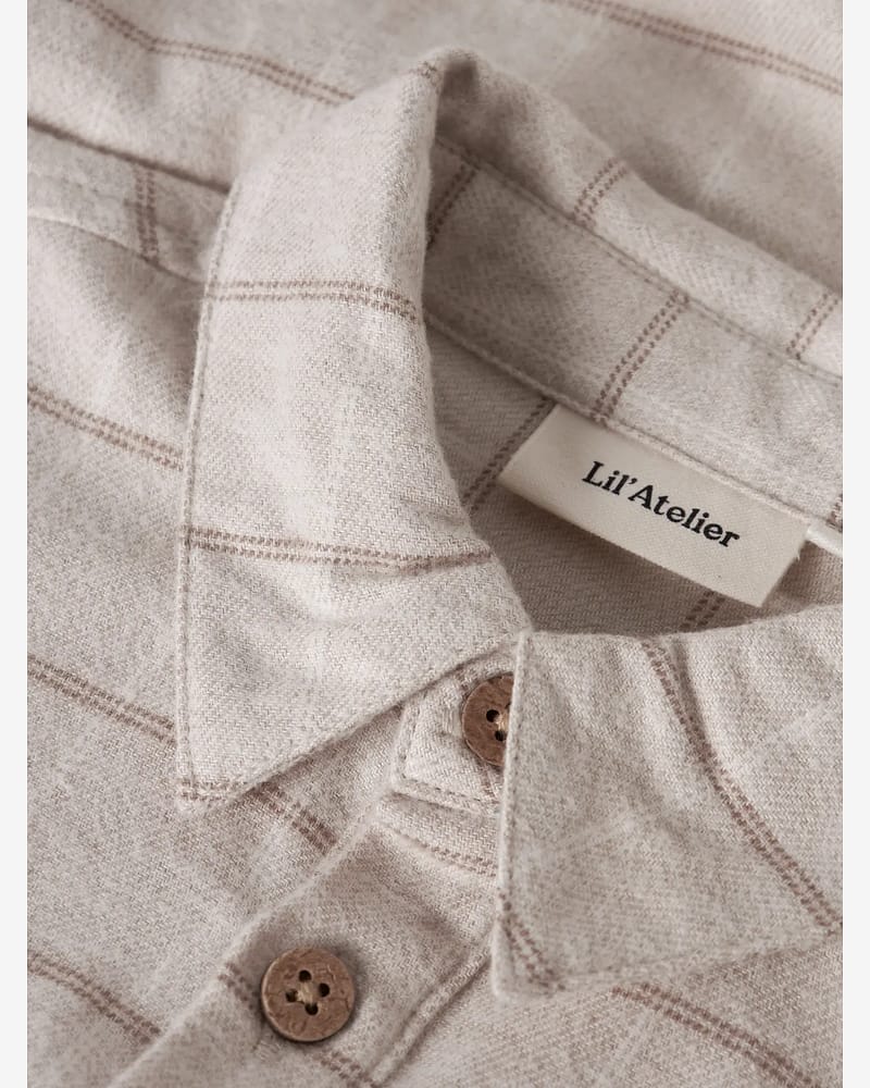 Skjorte Baby - Flanell, Øko Bomull | Nadim LS Body Shirt
