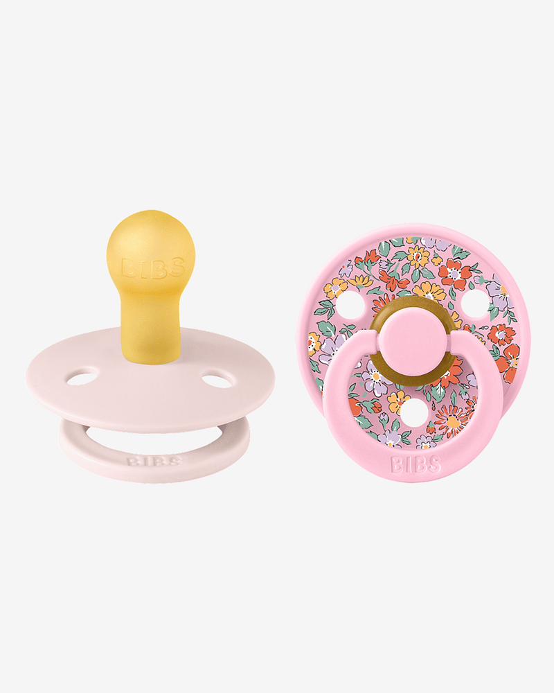 BIBS x Liberty Smokk 2pk, Round - Rund, Naturgummi