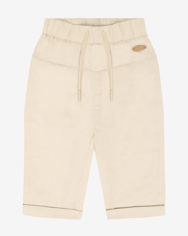 Bukse Baby m/ Høyt Liv - 73% Bomull, 27% Linen | HCTimon Cotton-Linen