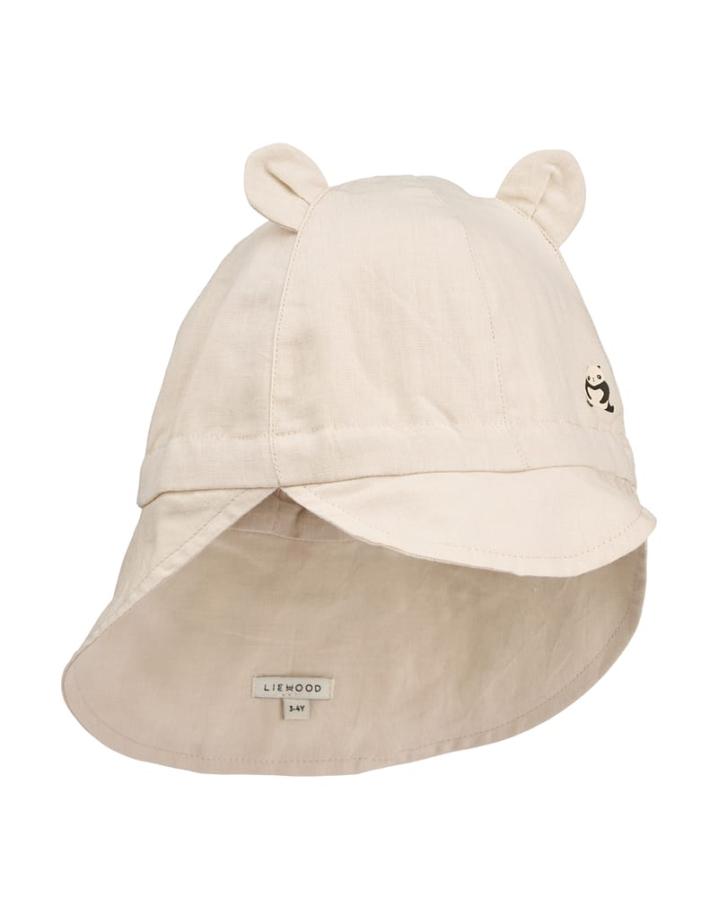 Solhatt m/ Nakkeskygge - Økologisk Lin og Bomull | Gorm