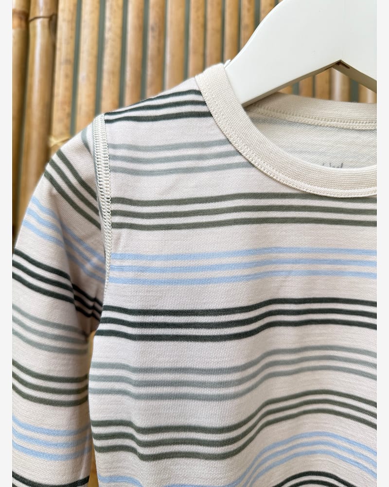 Trøye Langermet - Ull/Bambusviskose | Abba 3 Stripes