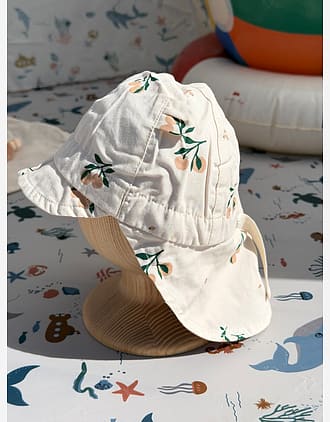 Solhatt m/ Nakkeskygge - Reversibel, 100% Øko Bomull | Gorm