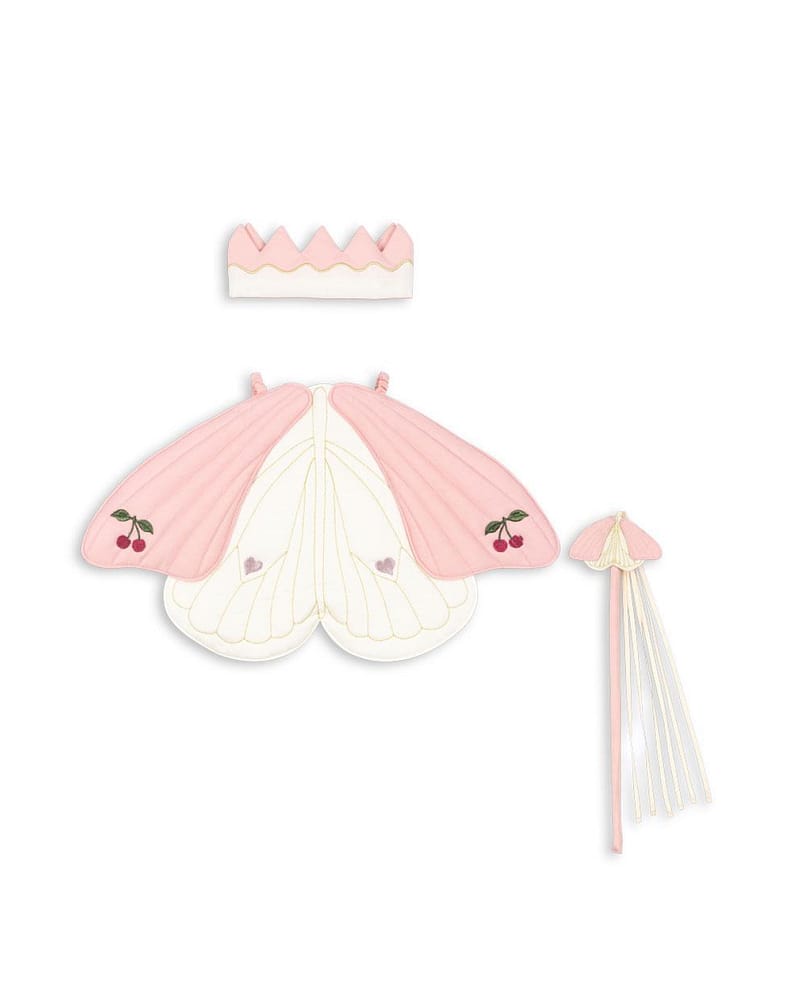 Sommerfugl Kostyme m/ Glitter - Vinger