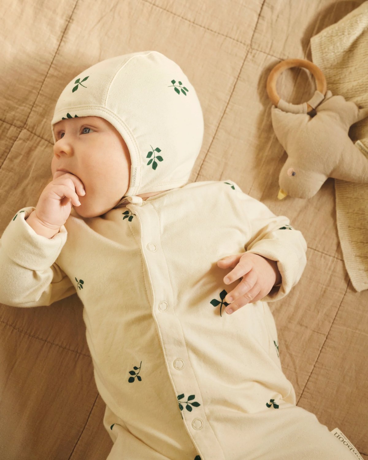 Babylue Bonnet – Øko Bomull, Elastan | Hjelmlue, Leaf