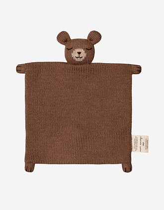 Koseklut Bamse - Håndstrikket Alpakkaull | Knitted Cuddle Cloth