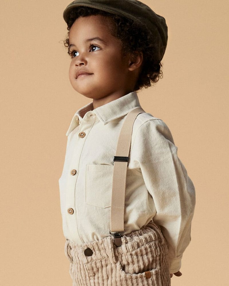 Skjorte Barn - 100% Øko Bomull | Hadam LS Loose Shirt