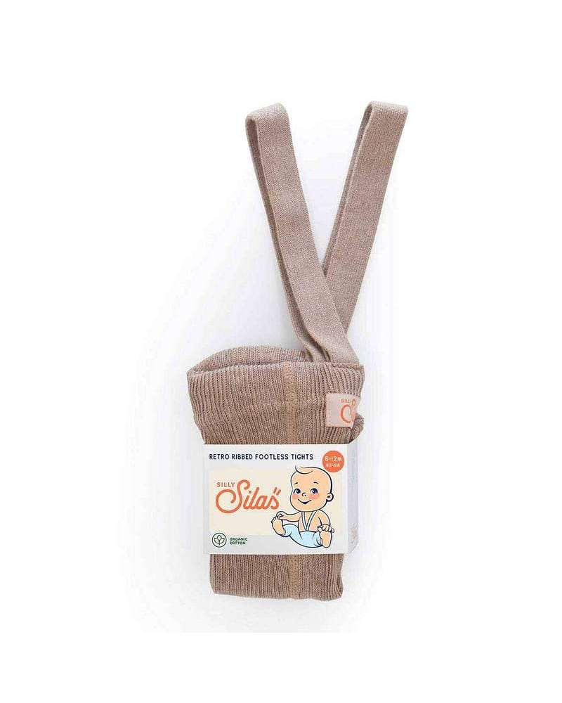 Strømpebukse Rib u/ føtter, m/ seler - Footless Tights