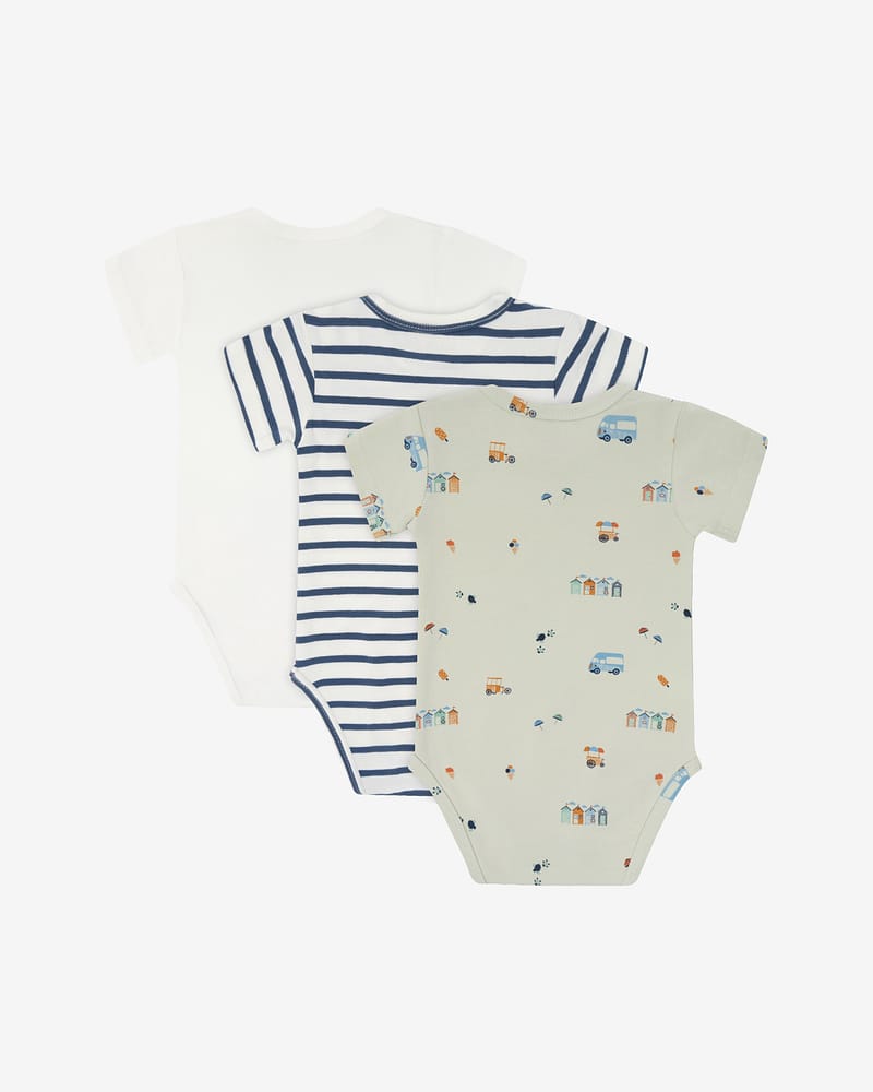 Body med Print 3pk - 95% Bomull, 5% Elastan | HCBertram