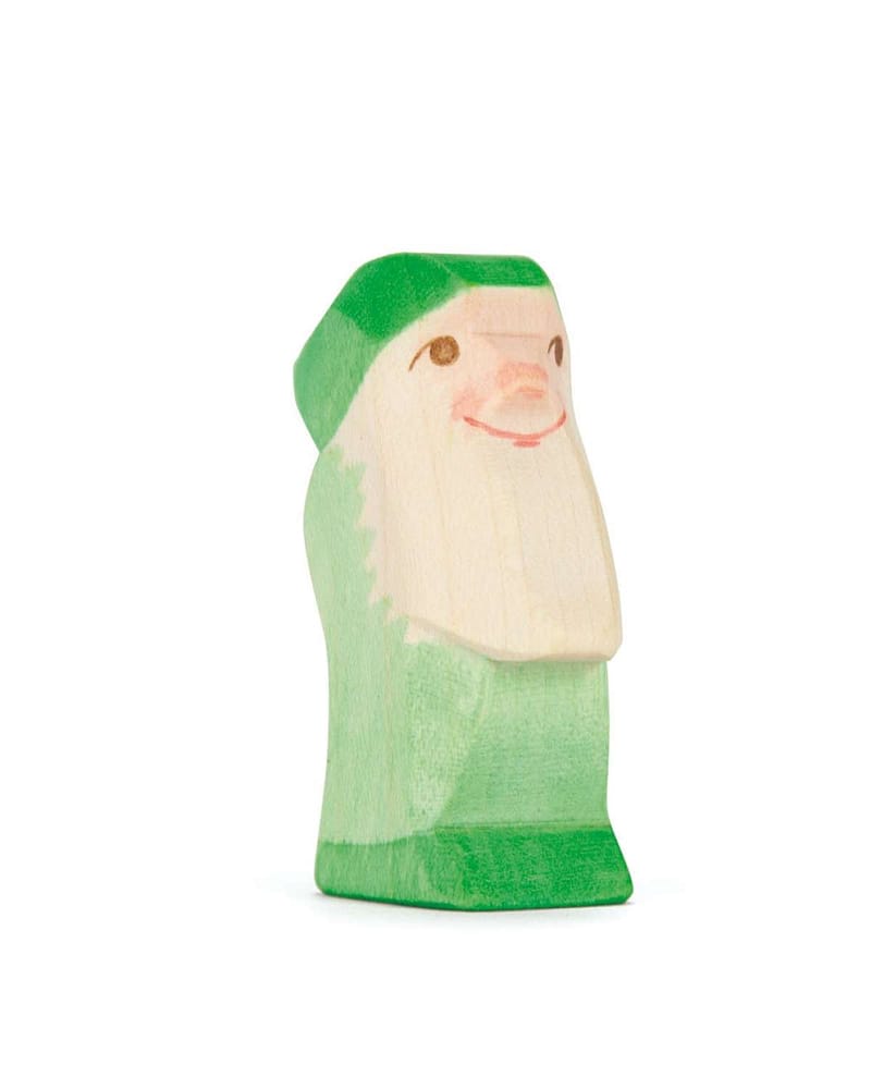Dverg Trefigur - Håndlaget Dukketeater Dukker | Dwarf Green