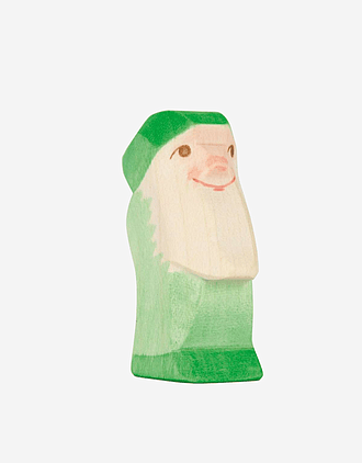 Dverg Trefigur - Håndlaget Dukketeater Dukker | Dwarf Green