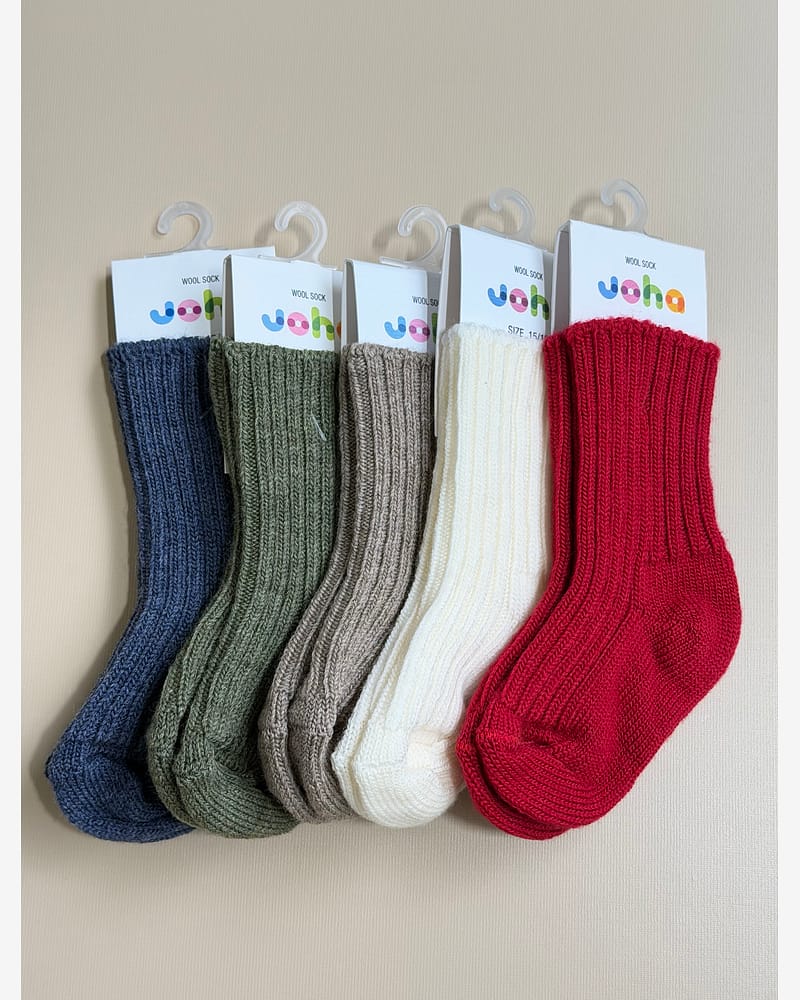 Ullsokker - Rib - Elastisk - Basic