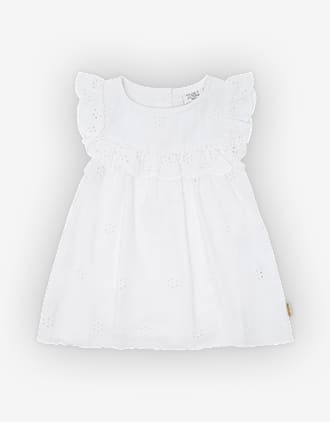 Kjole Baby m/ Broderte Blomster – 100% Bomull | 32188 HCKristi embroidery