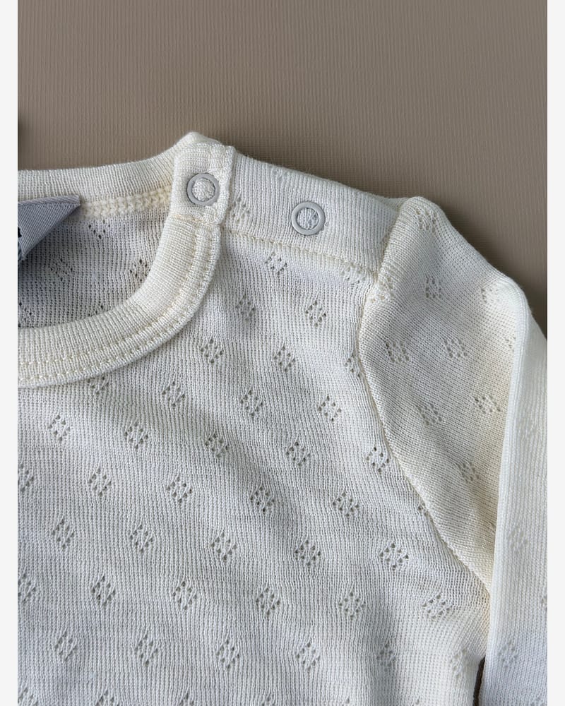 Ullbody Pointelle - Tynn ullkvalitet - 100% Merino