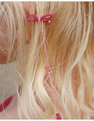 2pk Hårspenner Barn | Pearly Tassel Hair Clip