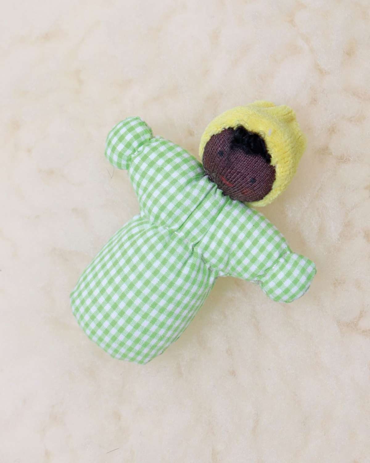 Dukke Baby – Liten 7cm – Håndlaget | Baby Doll