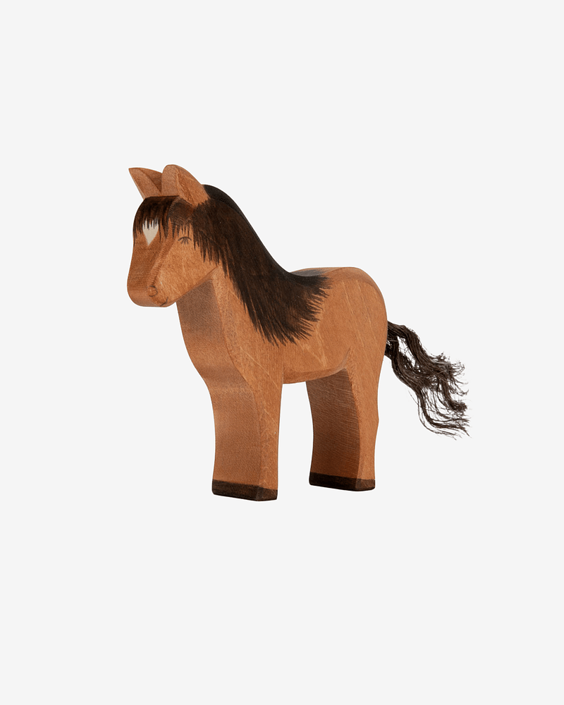 Hest Lekedyr - Håndlaget Trefigur | Icelandic Horse Hrókur