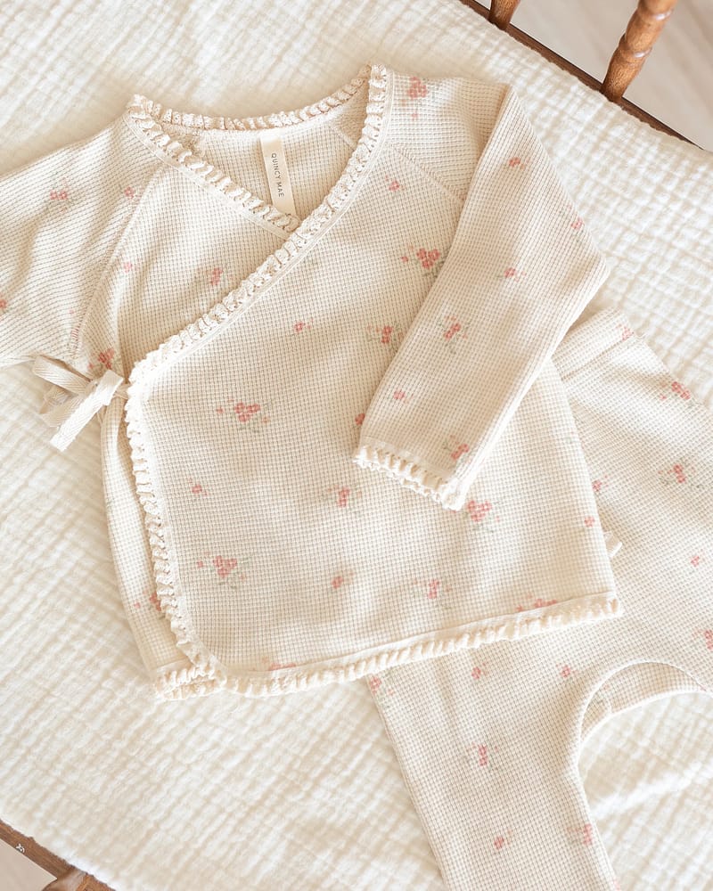 Hentesett Baby 3pk m/ Vaffelstruktur - 100% Øko Bomull | Take Home Set