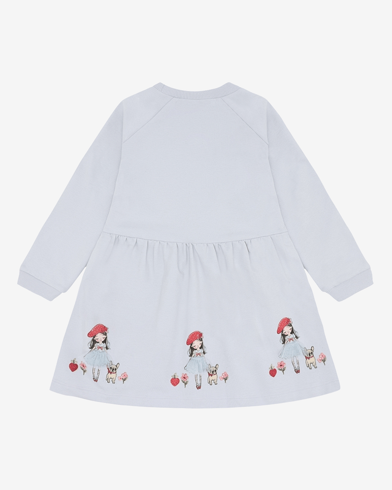 Kjole Barn med Print - 95% Bomull, 5% Elastan | HCDonna French Girl