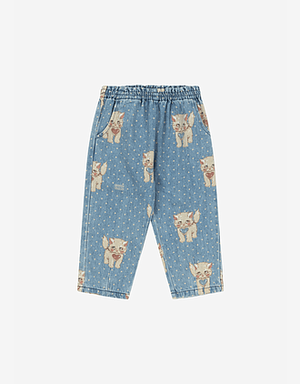 Olabukse Barn - Denim, 100% Øko Bomull | Magot Frill Pants GOTS