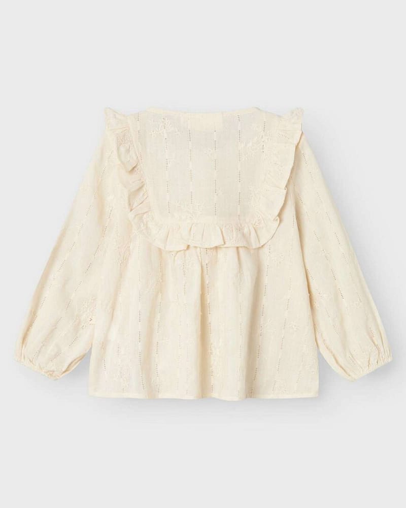 Bluse Barn M/ Volanger - Øko Bomull | Hody LS Loose Shirt