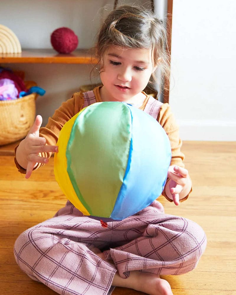 Ballong Ball-Cover, 100% Silke - Lekeball 25cm | Rainbow Baloon Ball