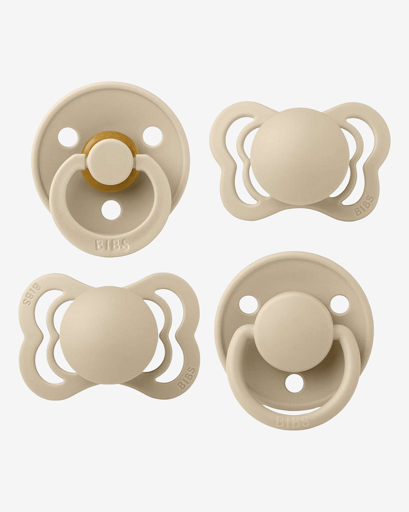 BIBS Try-it-Collection - Smokkepakke 4stk, Naturgummi | 0-6 mnd