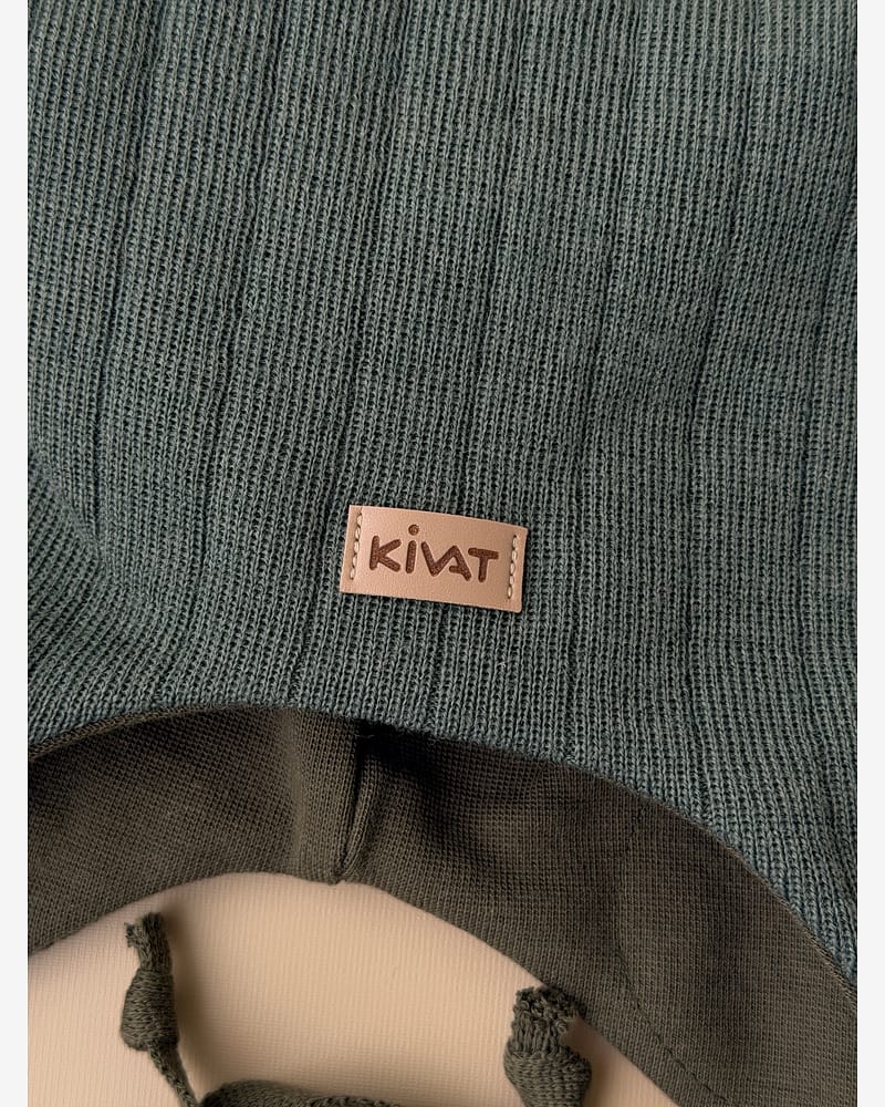 Knytelue Ull m/ Bomullsjersey fôr og Vindstopper | Ubehandlet Ull