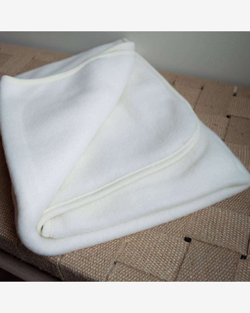 Babyteppe i ullfleece, ubehandlet ull - 80x100cm