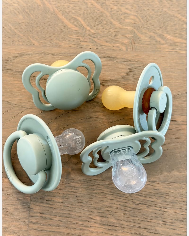 BIBS Try-it-Collection - Smokkepakke 4stk, Naturgummi | 0-6 mnd