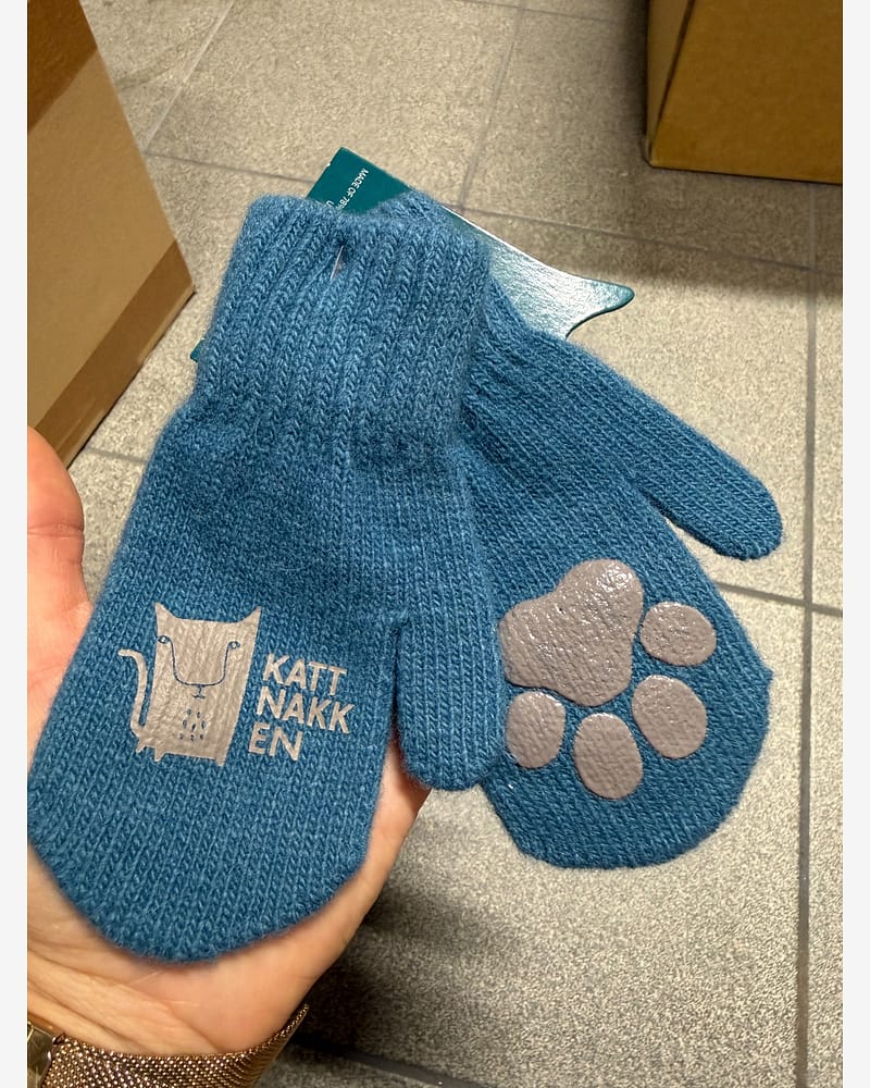 Kattnakken Magiske Ullvottar - Tynne Ullvotter m/ antiskli