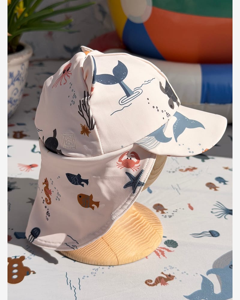 Solhatt UV 40+ - Badehatt m/ Nakkeskygge | Senia Sun Hat With Ears
