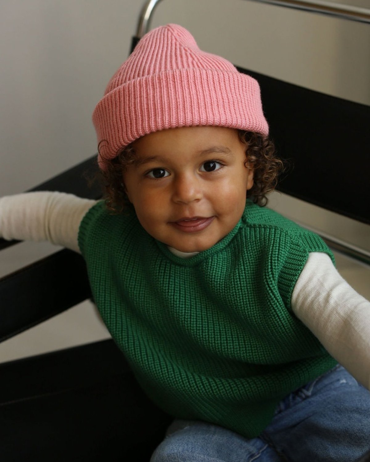 Ullvest Barn – 100% Merino, Grønn - Grass