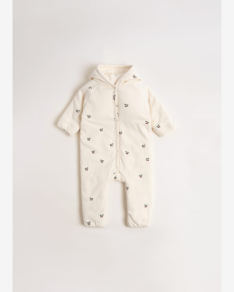 Heldress Baby - 100% Øko Bomull i tykk kvalitet | Newborn Onesie with Hood