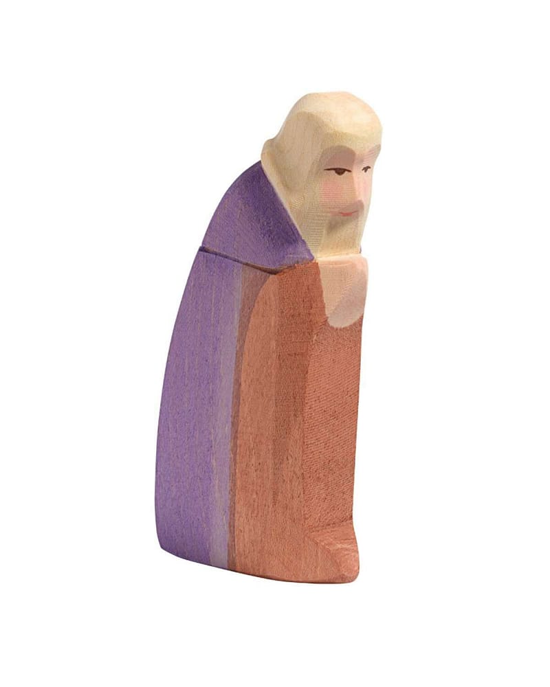 Trefigur Josef - Håndlaget | Julekrybbe Figur
