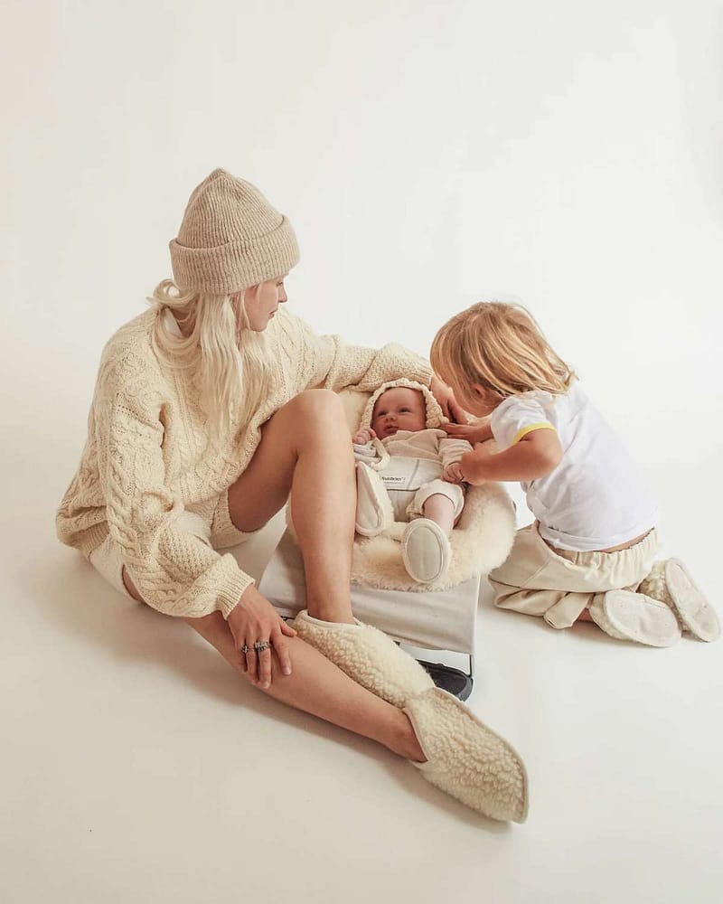 Ulltøfler Baby - Ullfleece & Skinn - 100% Merino | Booties