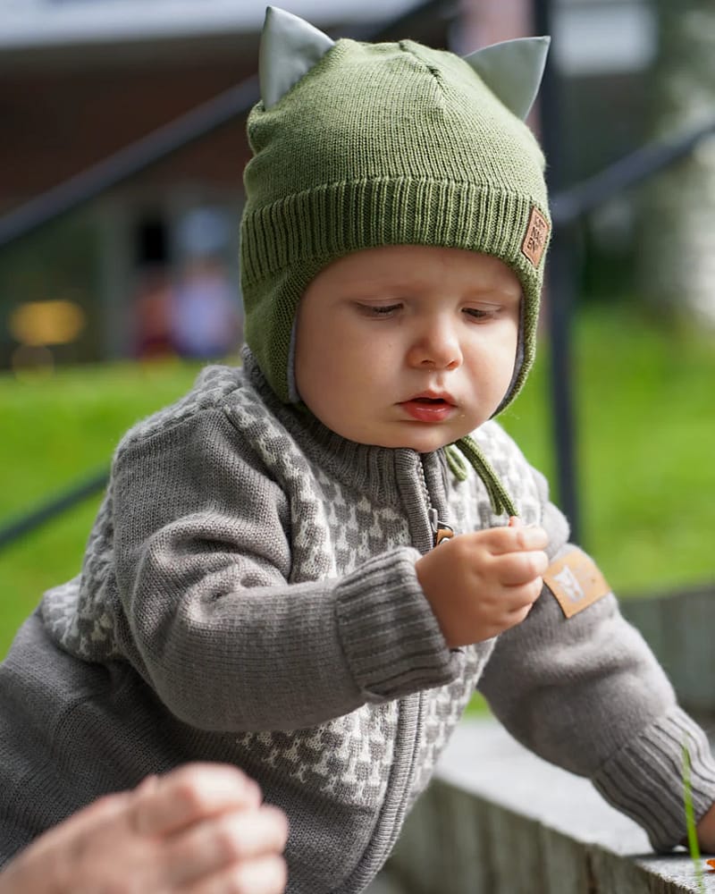 Babylue Ull m/ fleecefôr og vindstopper - Varm | 1-3år - 1-3 år