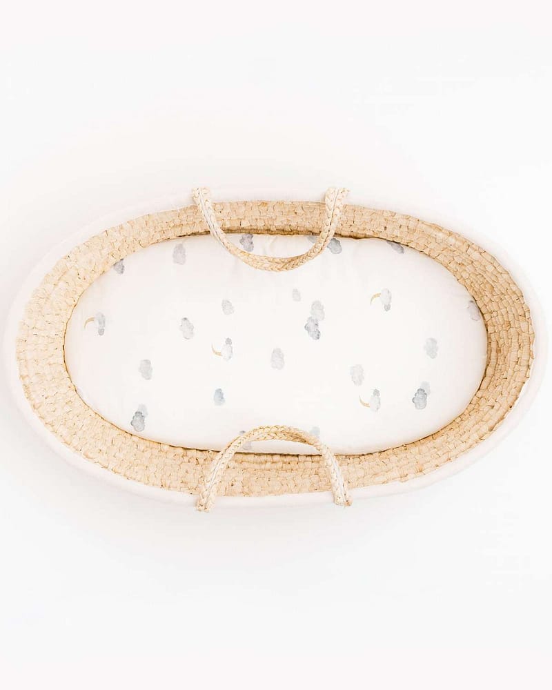 Laken til Vogn/Vugge/Moseskurv - 100% Bambus - 35x80cm