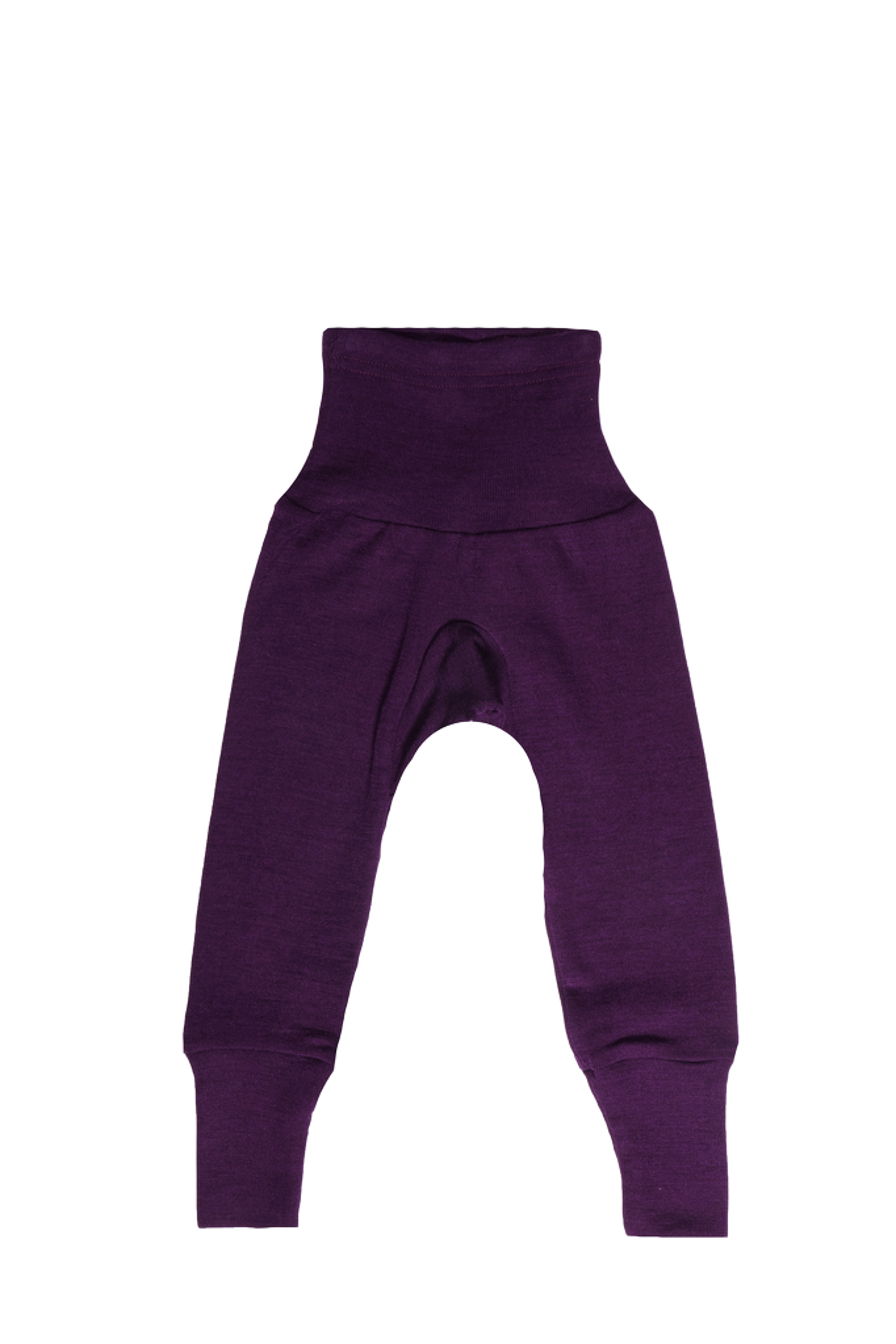 Ullbukse m/ dobbelt liv – 70% Merino, 30% Silke – Ubehandlet Ull, Plomme - Lilla