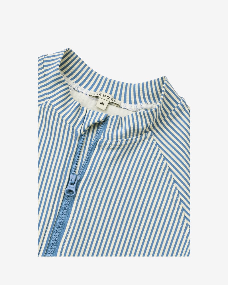 Badedrakt, T-skjorte armer - UV drakt UPF50+ | Max Seersucker Shortsleeve Swim Jumpsuit