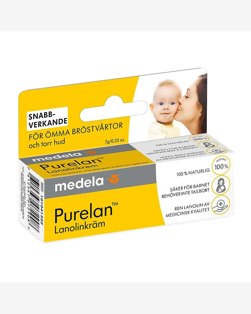 Brystvortekrem Purelan™ - 100% Naturlig Lanolinkrem - 7g